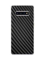 Película Skin Verso Fibra de Carbono Para Samsung Galaxy S10 + Película da Câmera