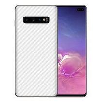 Película Skin Verso Fibra de Carbono + Película Gel Hidrogel Hd Para Samsung Galaxy S10 Plus