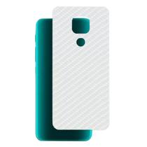 Película Traseira Adesivo Skin Fibra Carbono Moto G9