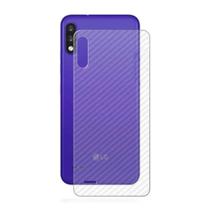 Pelicula Traseira Adesivo Skin Fibra Carbono Para LG K22