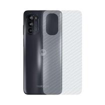 Película Traseira De Fibra De Carbono Para Motorola Moto G52