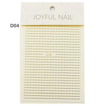 Película unha metalizada dourada - linhas d04 joyful nail