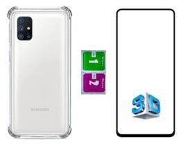 Pelicula Vidro 3d + Capa Anti Impacto Para Galaxy M51