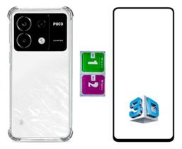 Pelicula Vidro 3d + Capa Anti Impacto Para Redmi Poco X6 5g Pelicula Vidro 3d + Capa Anti Impacto Para Redmi Poco X6 5g
