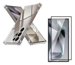 Película Vidro 3D + Capa Anti Impactos para Samsung Galaxy S25 Ultra Película Vidro 3D + Capa Anti Impactos para Samsung Galaxy S25 Ultra