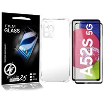 Película Vidro 3D + Capa Anti SHOCK compatível Galaxy A52s 5G A528 - Cell In Power25