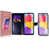 Pelicula Vidro 3D + Capa Carteira PRETA Compativel Galaxy M13 M135M 6.6 - Luiza Cell25 Pelicula Vidro 3D + Capa Carteira PRETA Compativel Galaxy M13 M135M 6.6 - Luiza Cell25