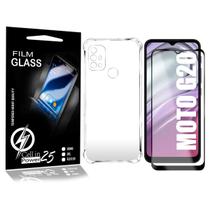 Película Vidro 3D + Capa COM BORDA Moto G20 6.5 XT2128-1 - Cell In Power25 Película Vidro 3D + Capa COM BORDA Moto G20 6.5 XT2128-1 - Cell In Power25
