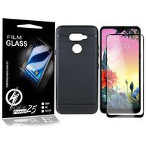 Película Vidro 3D + Capa Emborrachada LG K50S X540BMW 6.5 - Cell In Power25