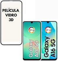Película VIDRO 3D, GALAXY A16 5G / A26 5G Proteção Total e Anti-Riscos Película VIDRO 3D, GALAXY A16 5G / A26 5G Proteção Total e Anti-Riscos
