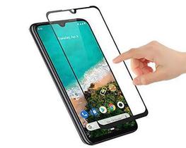 Película Vidro 3D Mi A3 Full Cover Transparente Com Bordas Pretas