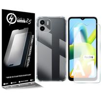 Película Vidro + Capa Anti SHOCK Compatível Redmi A1 6.52 - Cell In Power25 Película Vidro + Capa Anti SHOCK Compatível Redmi A1 6.52 - Cell In Power25
