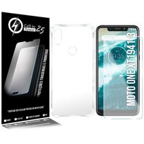 Película Vidro + Capa COM BORDA compativel Moto One XT1941 5.9 - Cell In Power25 Película Vidro + Capa COM BORDA compativel Moto One XT1941 5.9 - Cell In Power25