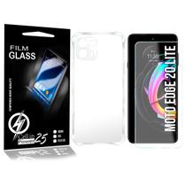 Película Vidro + Capa COM BORDA Para Moto Edge 20 Lite XT2139-2 - Cell In Power25