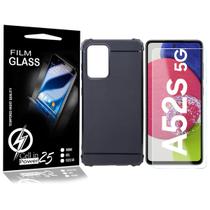 Película Vidro + Capa Emborrachada compatível Galaxy A52s 5G A528 - Cell In Power25 Película Vidro + Capa Emborrachada compatível Galaxy A52s 5G A528 - Cell In Power25