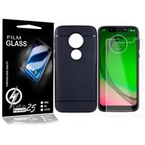 Película Vidro + Capa Emborrachada Moto G7 Play XT1952 5.7 - Cell In Power25 - Motorola Película Vidro + Capa Emborrachada Moto G7 Play XT1952 5.7 - Cell In Power25 - Motorola
