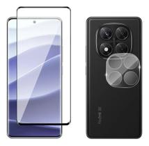 Película Vidro Curvada e Câmera Para Redmi Note 14 Pro 5g