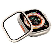 Película Vidro Para Smartwatch Apple Watch Ultra 49mm 9H Metal Proteção Bordas e Alta Resistência
