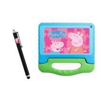 Película Vidro Premium + Caneta Touch p/ Tablet Multi Nb420 Infantil Personalizado Peppa Película Vidro Premium + Caneta Touch p/ Tablet Multi Nb420 Infantil Personalizado Peppa