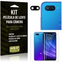 Películacâmer Mi8Lite Película+Capa Silicone +Película Vidro