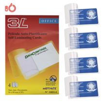 Películas Auto Plastificantes Crachá CPF 66X100 mm 4 Unidades
