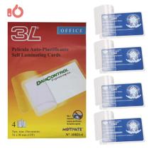 Películas Auto Plastificantes Crachá CPF 66X100mm 4 Unidades