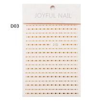 Películas metalizadas rose linhas 6 modelos adesivo art nail - JOYFUL NAIL