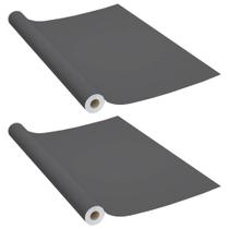 Películas para móveis vidaXL Autoadesivas Home Garden Grey PVC