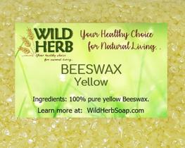 Pellets de Cera de Abelha Amarela Orgânica Certificada Wild Herb