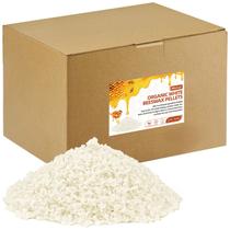 Pellets de cera de abelha orgânica branca MicCai 4,5 kg para velas DIY