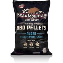 Pellets de Madeira Bear Mountain Alder 9 kg Sabor Defumado para Churrasco