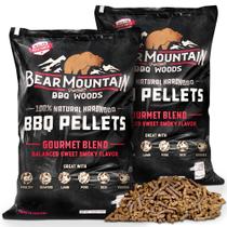 Pellets de Madeira Bear Mountain Gourmet Blend 20kg Pacote com 2