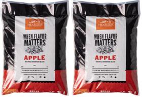 Pellets de Madeira Traeger Sabor Maçã 2 Sacos de 8,2 kg Pellets de Madeira Traeger Sabor Maçã 2 Sacos de 8,2 kg