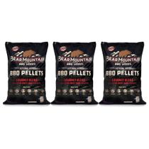 Pellets para Fumante BBQ Bear Mountain FK99 Mistura Gourmet 9kg (Pacote com 3)