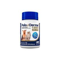 Pelo Derme 1500 mg Suplemento Dermatológico para Cães e Gatos 30 Cápsulas
