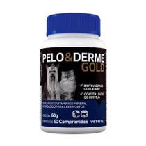 Pelo E Derme Gold 60 Comprimidos Vetnil - Suplemento Vitaminico