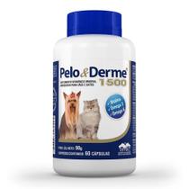 Pelo E Derme Para Cães E Gatos 1500 Mg Dha+epa 60 Cápsulas - Vetnil