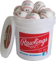 Pelotas de Béisbol Rawlings R8U Juvenil 8U Paquete de 24 en Balde