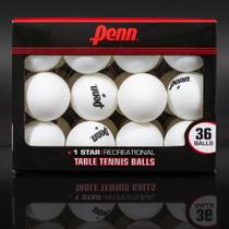 Pelotas de Ping Pong Penn 1 Estrella Blancas 40mm (Caja de 36) Pelotas de Ping Pong Penn 1 Estrella Blancas 40mm (Caja de 36)