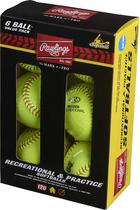 Pelotas de Softball Rawlings NCAA Recreativas Fastpitch Paquete de 18 unidades