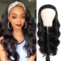 Peluca con Diadema Olímaruly de Cabello Virgen Brasileño 18" Ondulado Corporal