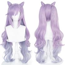 Peluca de Cosplay UTIEHD Anime Juego GI para Personaje Keqing de Genshin Peluca de Cosplay UTIEHD Anime Juego GI para Personaje Keqing de Genshin