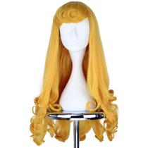 Peluca Larga Rizada Dorada con Flequillo Yan Dream Princesa para Mujer Peluca Larga Rizada Dorada con Flequillo Yan Dream Princesa para Mujer