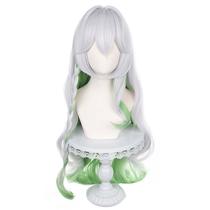 Peluca para cosplay Huatsing Genshin Impact Gran Señor Rukkhadevata, peluca sintética resistente al calor para fiesta de disfraces de Navidad y Halloween + gorro para peluca