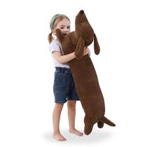 Peluche de pelúcia Fanunny Dachshund Dog 90 cm marrom