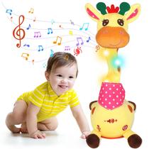 Peluche Jirafa Bailarina y Parlante Keculf con Luces LED Peluche Jirafa Bailarina y Parlante Keculf con Luces LED