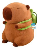 Peluches De Capivara Mochila Pequena Tartaruga 30Cm