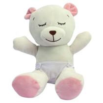 Pelúcia 20Cm - Bebê Urso - Branco - Love Pelúcia 20Cm - Bebê Urso - Branco - Love