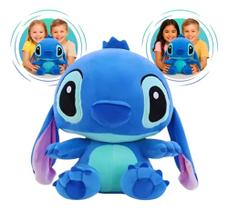 Pelúcia 35cm Lilo E Stitch Premium Antialérgico Fofinho Azul