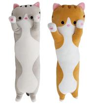 Pelucia almofada gato 70cm sortido - cca brasil